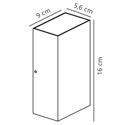 Nordlux - Iluminação de parede exterior LED ROLD LED/10,5W/230V 3000K IP54 preto