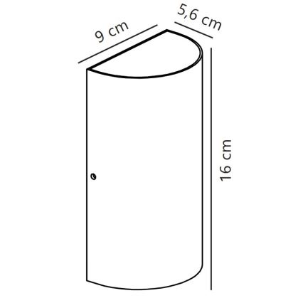 Nordlux - Iluminação de parede exterior LED ROLD LED/10,5W/230V 3000K IP54 preto