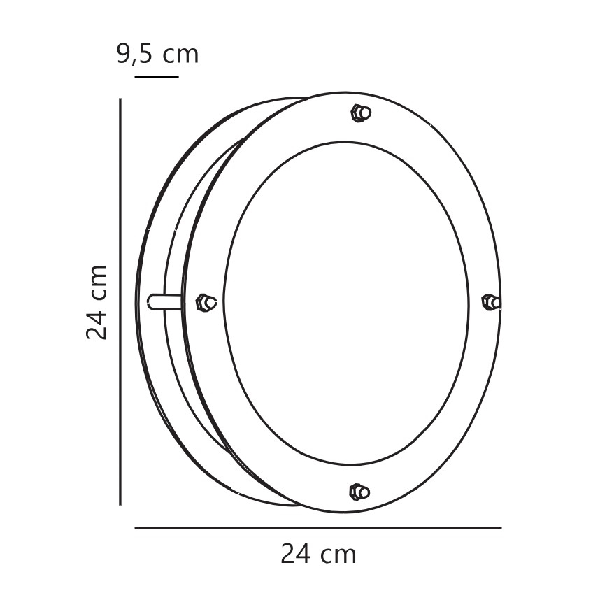 Nordlux - Iluminação de parede exterior MALTA 1xE27/60W/230V IP54 prateado