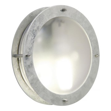 Nordlux - Iluminação de parede exterior MALTA 1xE27/60W/230V prateado
