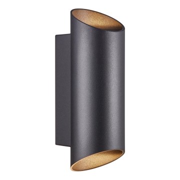 Nordlux - Iluminação de parede exterior NICO 2xGU10/35W/230V IP54 preto