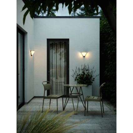 Nordlux - Iluminação de parede exterior NOORSTAD 1xE27/25W/230V IP44 preto