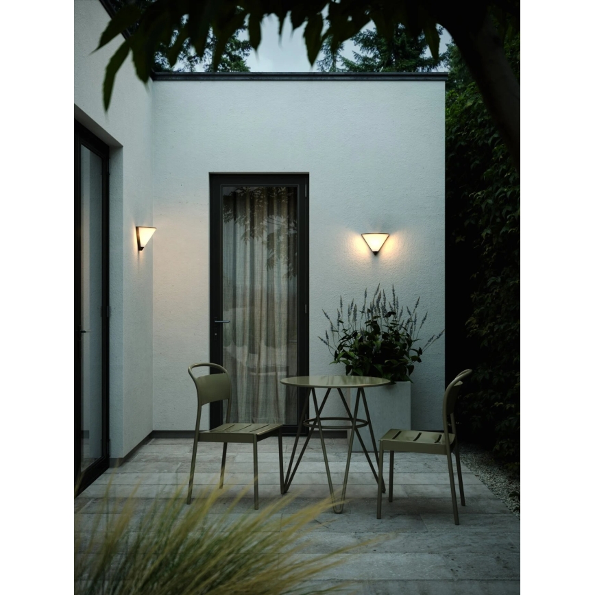 Nordlux - Iluminação de parede exterior NOORSTAD 1xE27/25W/230V IP44 preto