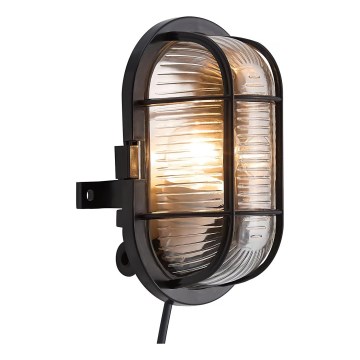 Nordlux - Iluminação de parede exterior SKOTLAMPE 1xE27/60W/230V IP44 preto