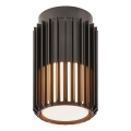 Nordlux - Iluminação de teto exterior ALUDRA 1xE27/15W/230V diâmetro 12,4 cm preto