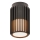 Nordlux - Iluminação de teto exterior ALUDRA 1xE27/15W/230V diâmetro 12,4 cm preto