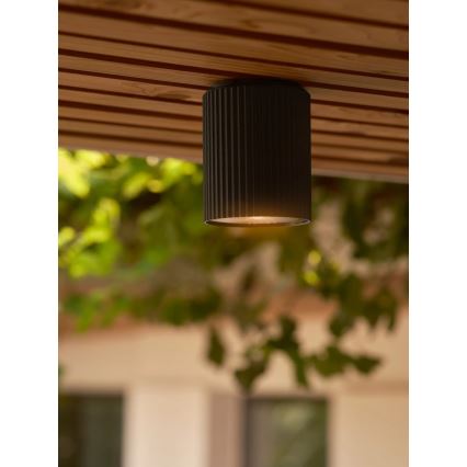 Nordlux - Iluminação de teto exterior KYKLOP 1xGU10/15W/230V IP54 preto