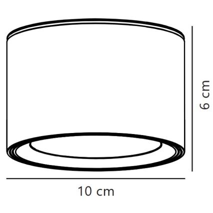 Nordlux - Iluminação de teto LED com regulação FALLON LED/5,5W/230V 2700K diâmetro 10 cm branco