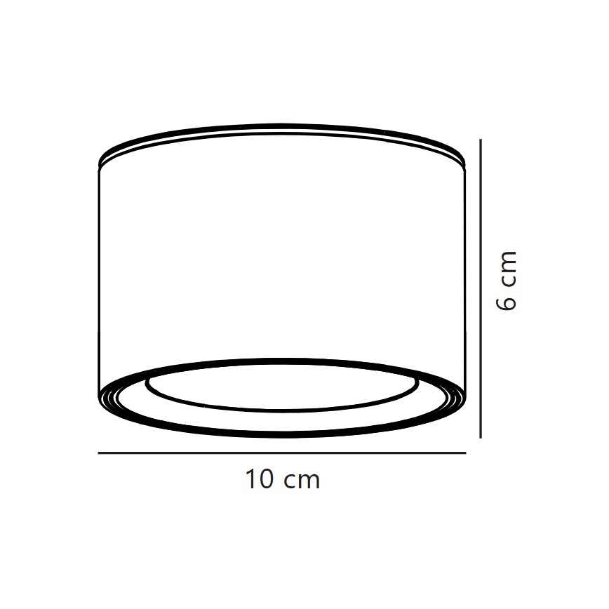 Nordlux - Iluminação de teto LED com regulação FALLON LED/5,5W/230V 2700K diâmetro 10 cm branco