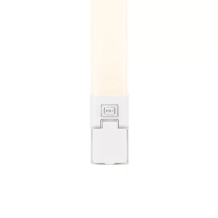 Nordlux - Iluminação LED dimerizável para espelho de casa de banho com tomada SJAVER LED/15W/230V IP44 60 cm branca