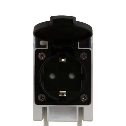 Nordlux - Iluminação LED para espelho de casa de banho com tomada MALAIKA LED/15W/230V IP44 68,4cm preta