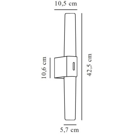 Nordlux - Iluminação LED para espelho de casa de banho HELVA LED/9W/230V IP44