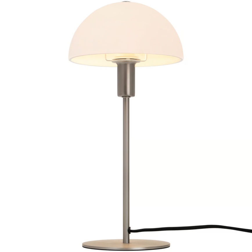 Nordlux - Lâmpada de mesa ELLEN 1xE14/40W/230V cromado mate/branco