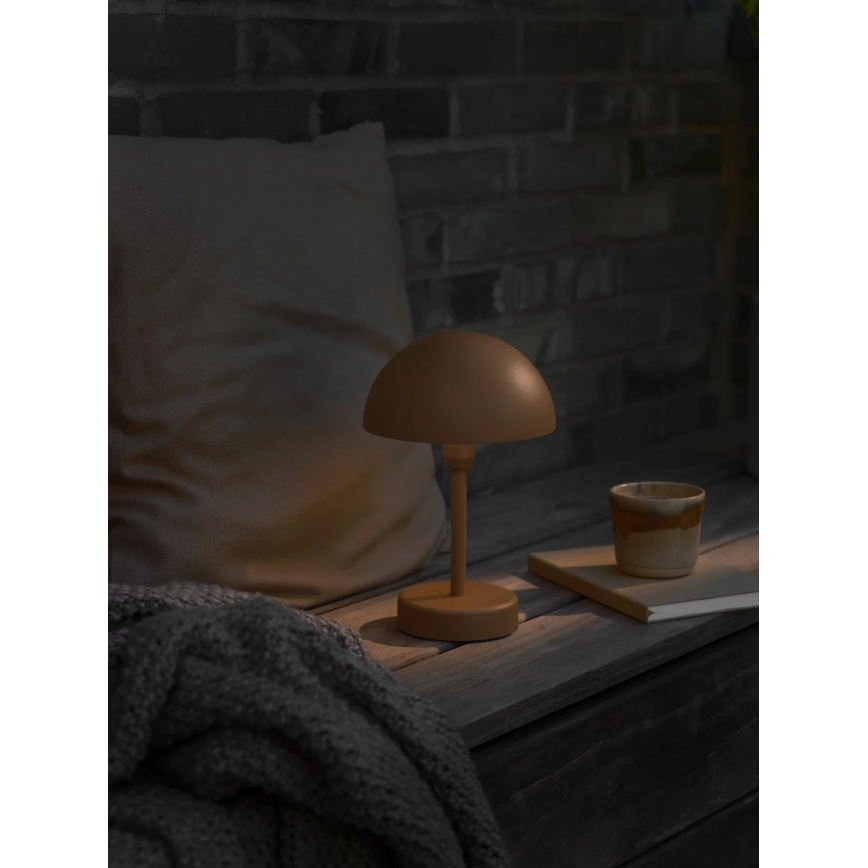 Nordlux - Lâmpada de mesa LED exterior recarregável e dimerizável ELLEN LED/2,8W/3,7V 2200 mAh IP44 castanha