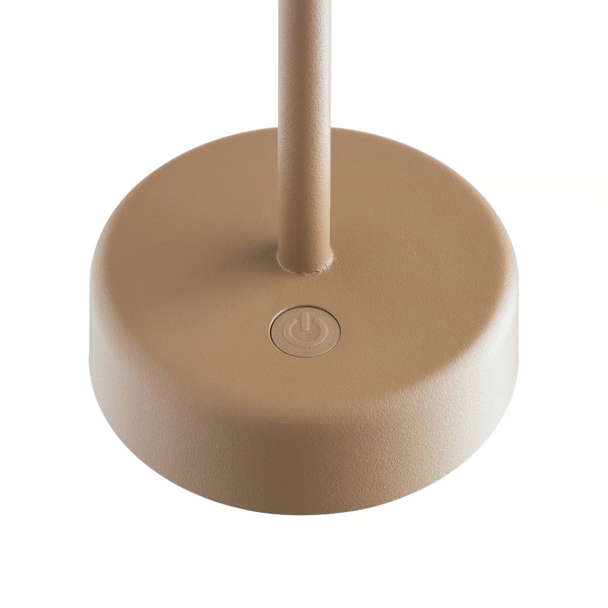 Nordlux - Lâmpada de mesa LED exterior recarregável e dimerizável ELLEN LED/2,8W/3,7V 2200 mAh IP44 castanha