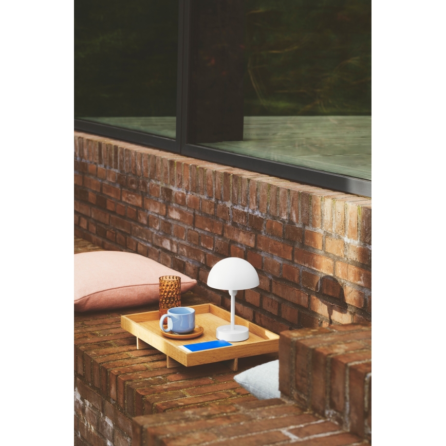 Nordlux - Lâmpada de mesa exterior recarregável LED regulável ELLEN LED/2,8W/3,7V IP44 branca