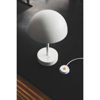 Nordlux - Candeeiro de mesa para exterior recarregável e dimerizável ELLEN LED/2,8W/3,7V 2200 mAh IP44 branco