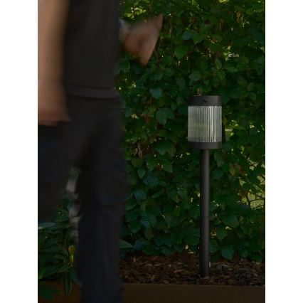 Nordlux - Lâmpada Solar LED COUPAR LED/3,2W/5V 3000K IP44 preta 1800 mAh