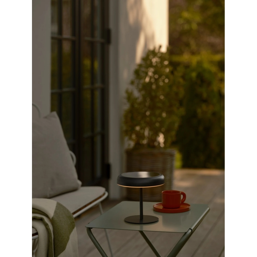 Nordlux - Lâmpada Solar LED ELMER LED/2W/3,7V IP44 preta