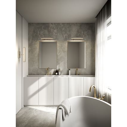 Nordlux - Iluminação de espelho para banheiro LED regulável OTIS LED/14W/230V IP44 40 cm prata