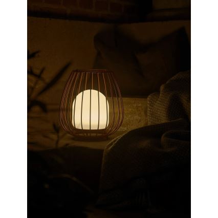 Nordlux - Luminária portátil LED dimerizável para exterior JIM TO-GO LED/3W/3,7V IP54 5000 mAh vermelha