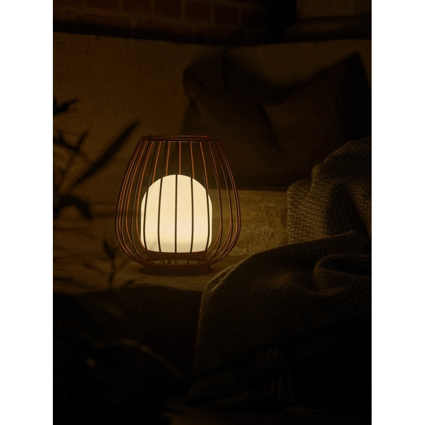 Nordlux - Luminária portátil LED dimerizável para exterior JIM TO-GO LED/3W/3,7V IP54 5000 mAh vermelha