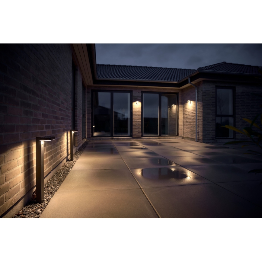 Nordlux - Luminária de parede solar LED com sensor RICA LED/5W/3,7V IP44 2200 mAh quadrada