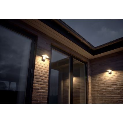 Nordlux - Luminária de parede solar LED com sensor RICA LED/5W/3,7V IP44 2200 mAh quadrada