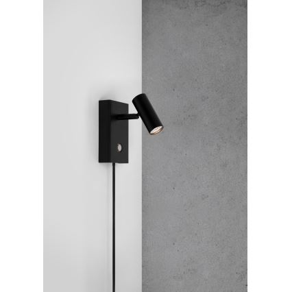 Nordlux - Luminária de parede LED dimmerizável OMARI LED/3,2W/230V preta
