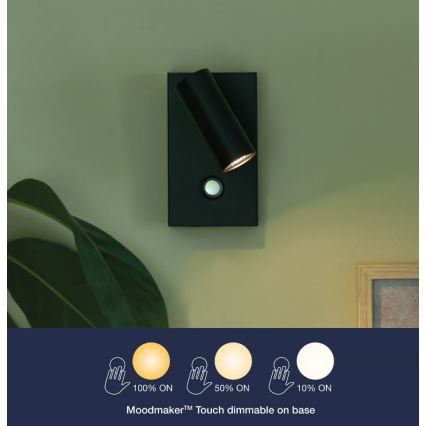 Nordlux - Luminária de parede LED dimmerizável OMARI LED/3,2W/230V preta