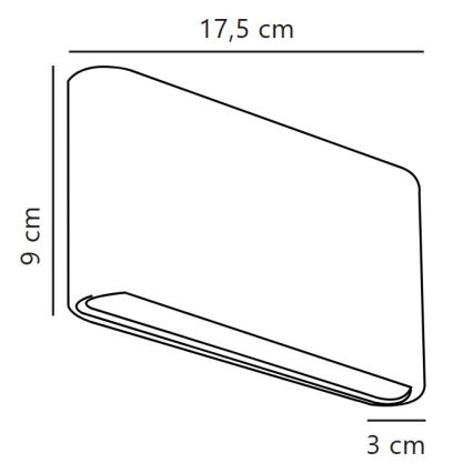 Nordlux - Luminária de parede LED para exterior KINVER LED/8,5W/230V IP54 branca