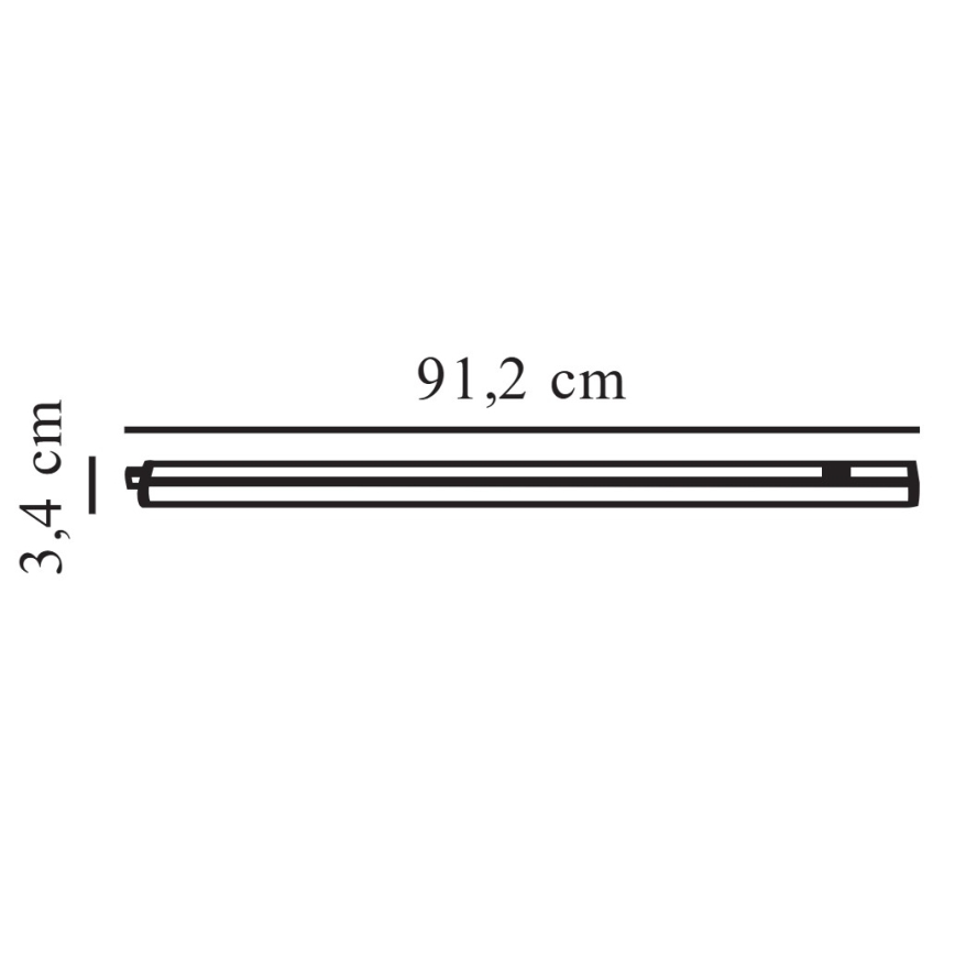 Nordlux - Candeeiro LED para montagem sob armário LATONA LED/11W/230V 3000/4000K 91,2 cm