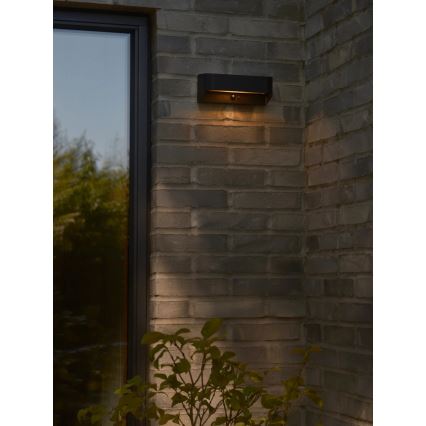 Nordlux - Luminária solar LED com sensor MARCELLIO LED/5W/5V IP54 2200 mAh preta