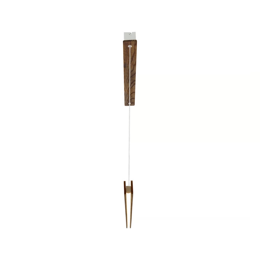 Nordlux - Lustre LED dimerizável suspenso por cabo ILGAS LED/47W/230V 3000K castanho/freixo 115 cm