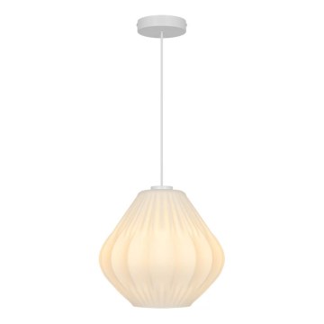 Nordlux - Lustre com cabo MALUCA 1xE27/15W/230V Ø 29 cm branco
