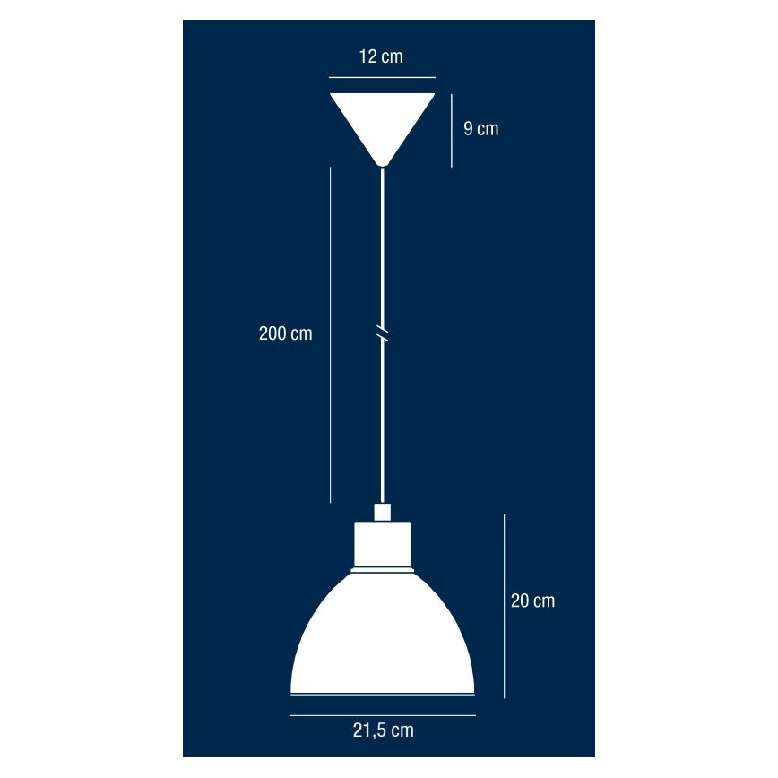 Nordlux - Lustre em cabo POP 1xE27/40W/230V preto