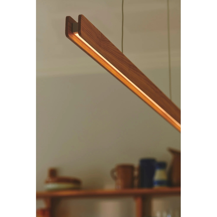 Nordlux - Lustre pendente LED dimerizável ILGAS LED/47W/230V 3000K bege/branco/freixo 115 cm