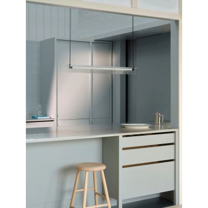 Nordlux - Lustre pendente LED dimável em cabo ALIANI LED/20W/230V 3000K 100 cm preto/transparente