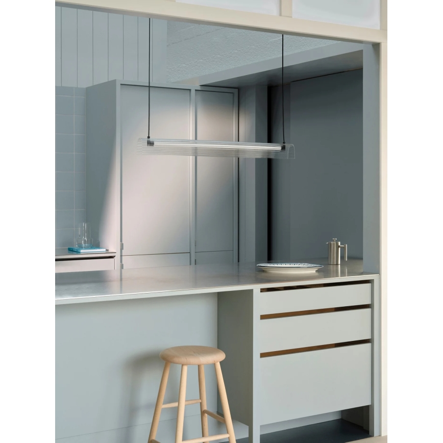 Nordlux - Lustre pendente LED dimável em cabo ALIANI LED/20W/230V 3000K 100 cm preto/transparente