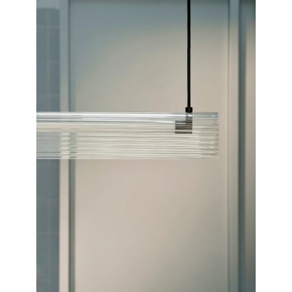 Nordlux - Lustre pendente LED dimável em cabo ALIANI LED/20W/230V 3000K 100 cm preto/transparente