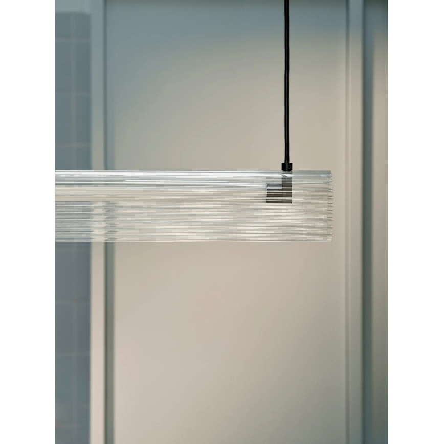 Nordlux - Lustre pendente LED dimável em cabo ALIANI LED/20W/230V 3000K 100 cm preto/transparente