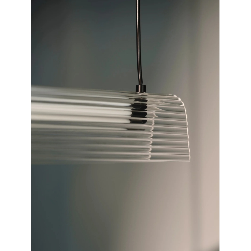 Nordlux - Lustre pendente LED dimável em cabo ALIANI LED/20W/230V 3000K 100 cm preto/transparente