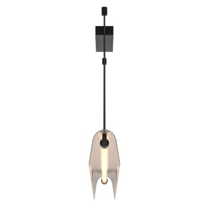 Nordlux - Lustre pendente LED dimável em cabo ALIANI LED/20W/230V 3000K 100 cm preto/transparente