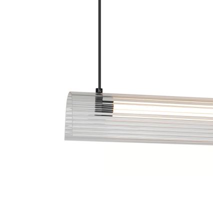 Nordlux - Lustre pendente LED dimável em cabo ALIANI LED/20W/230V 3000K 100 cm preto/transparente