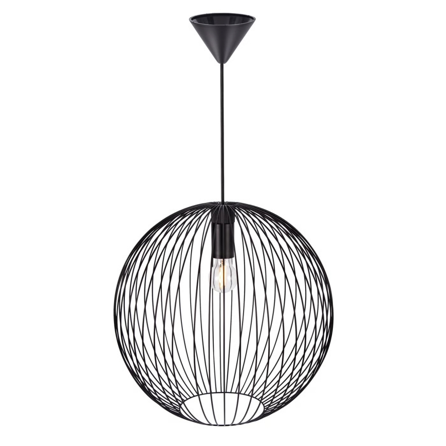 Nordlux - Lustre suspenso com cabo BERONI 1xE27/60W/230V preto