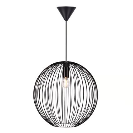 Nordlux - Lustre suspenso com cabo BERONI 1xE27/60W/230V preto