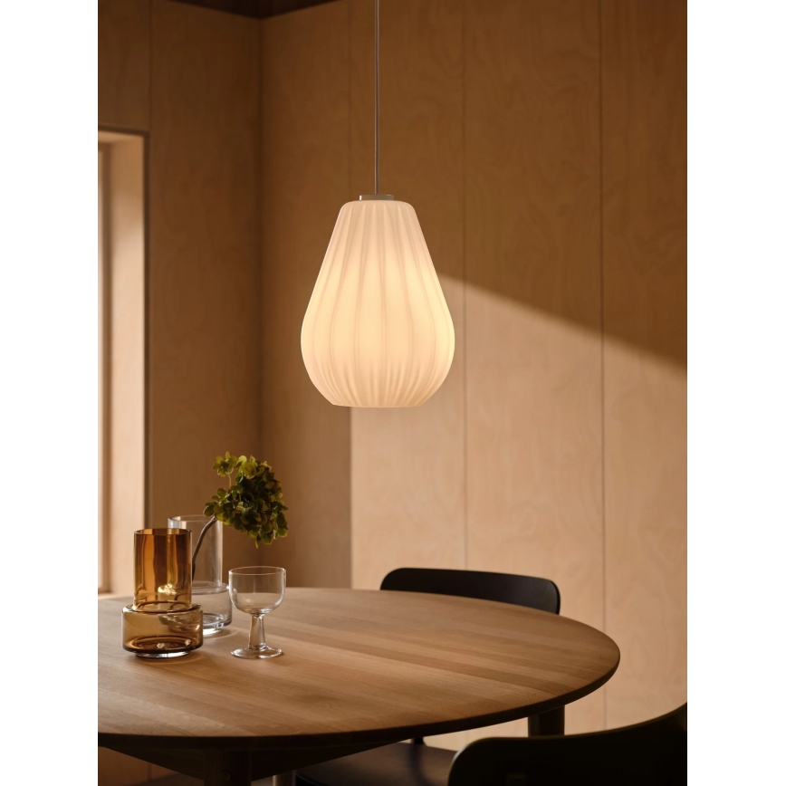 Nordlux - Lustre suspenso com cabo SALLINO 1xE27/15W/230V Ø 24 cm branco