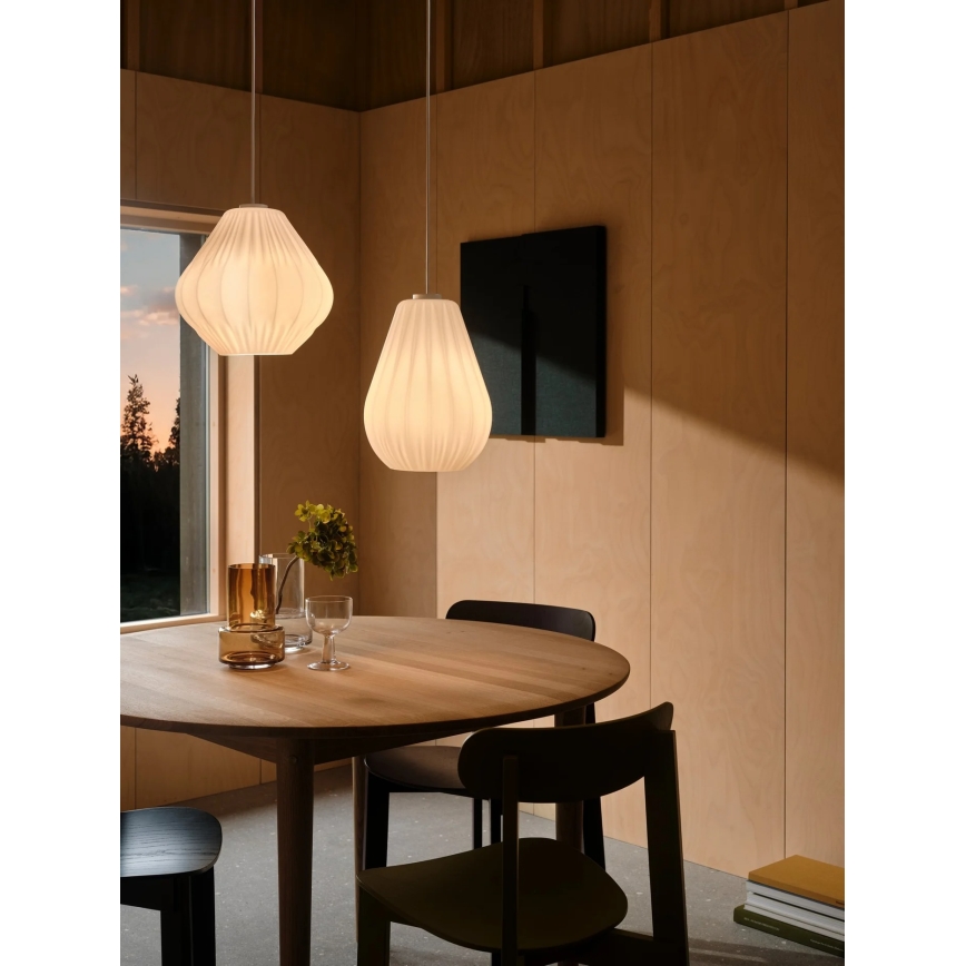 Nordlux - Lustre suspenso com cabo SALLINO 1xE27/15W/230V Ø 24 cm branco