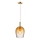 Nordlux - Lustre suspenso com cabo UMA 1xE27/40W/230V Ø 18 cm castanho/fumado