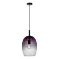 Nordlux - Lustre suspenso com cabo UMA 1xE27/40W/230V Ø 23 cm preto/fumado
